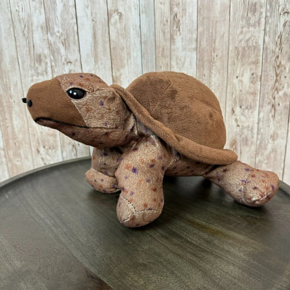Wild Republic Tortoise Turtle Plush Realistic Stuffed Animal Toy Brown 13''